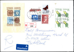 Denmark 1975 Hafnia Souvenir Sheet On Postal Cover Scarce As Such - Briefe U. Dokumente