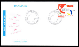 Denmark 1995 5.00Kr Type B1 ATM First Day Cover - Cartas & Documentos