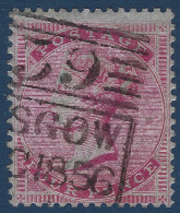 Grande Bretagne N°17a 4 Pence Rose Sur Azuré Filigrane Moyenne Jartière Oblitéré Ligne De Glasgow Frais & TTB - Unused Stamps
