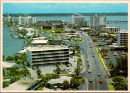 Florida Clearwater Beach Looking South Along Gulfview Boulevard - Clearwater