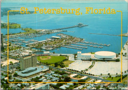 Florida St Petersburg Aerial View Showing Downtown With Marina And Pier - St Petersburg