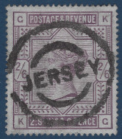 Grande Bretagne N°86 2 Shilling & 6 Pence Violet ( POS GK/KG) Oblitéré Cachet D'annulation De JERSEY RR & SUPERBE - Usati