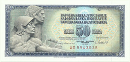 YUGOSLAVIA - 50 Dinara - 04/11/1981 - P 89.b - Unc. - Serie AO - Sign. 11 - Yougoslavie