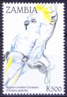 Zambia 1998 MNH, Sulphur-crested Cockatoo, Parrot, Birds - Perroquets & Tropicaux