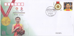 CHINA 2008 GPJF-1.38 Victory In Women's Individual Trampoline  In The Game Of The XXIX Olympiad Cover - Immersione