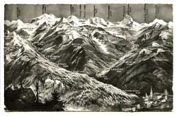 CPSM Dentelée 9 X 14 Suisse Canton Du Valais VIEGE  Le Cervin, Le Mte Rosa  Castor Et Pollux - Viège