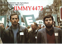 CPM - Manifestation Des Agriculteurs Le 23 Mars 1982 à Paris - François GUILLAUME Et Luc GUYAU - Edit. F. LOUBATIERES - Demonstrationen