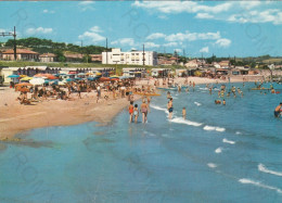 CARTOLINA  FANO,MARCHE-RIVIERA ADRIATICA-SPIAGGIA-MARE,SOLE,ESTATE,VACANZA,BARCHE A VELA,BELLA ITALIA,VIAGGIATA 1967 - Fano