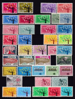 1962 EUROPA CEPT EUROPE  ANNATA  YEAR 18 Paesi (39 Valori) MNH** ALBERO TREE - 1962