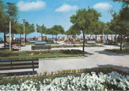 CARTOLINA  FANO,MARCHE-RIVIERA ADRIATICA-GIARDINI DEL LUNGOMARE-SPIAGGIA,SOLE,ESTATE,VACANZA,BELLA ITALIA,VIAGGIATA - Fano