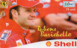 INDONESIA - PREPAID - KRING - FORMULA 1 - F1 - FERRARI - SHELL - RUBENS BARRICHELLO - Indonesië