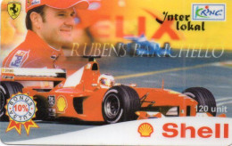 INDONESIA - PREPAID - KRING - FORMULA 1 - F1 - FERRARI - SHELL - RUBENS BARRICHELLO - Indonésie