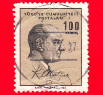 TURCHIA - Usato - 1966 - Kemal Atatürk (1881-1938), Primo Presidente  - 100 - Used Stamps