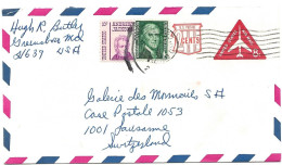 76 - 77 - Entier Postal Envoyé De Greensboro En Suisse - 1961-80