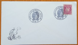 NORWAY-1970, COOK MAN, PICTURE, ILLUSTRATE, COVER. CACHET, WATERFALL, SPEIDARLEIREN FORDE, POSTHORN STAMP. - Storia Postale