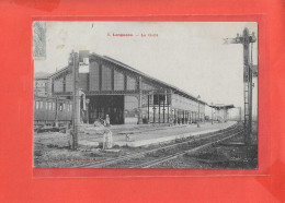 80 LONGUEAU Cpa Petite Animation La Gare         5 Edit Caron - Longueau