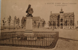 Knocke Sur Mer - Knokke // Maison Communale Et Statue Lippens 1923 - Knokke