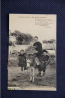 85 - Saint Gilles Croix De Vie : Aux Marais Vendéens, Famille Sur Un Ane. - Saint Gilles Croix De Vie