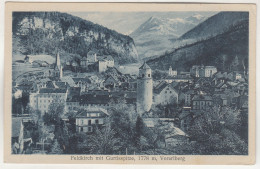 D1416) FELDKIRCH Mit Gurtisspitze - Vorarlberg  ALT !! Häuser Turm Usw. - Feldkirch