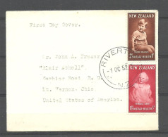 NEW ZEALAND 1952 Michel 319 - 320 FDC Health Gesundheit - FDC