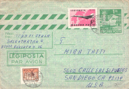 ROMANIA - AEROGRAMME 1981 - SAN DIEGO/USA / *458 - Postal Stationery