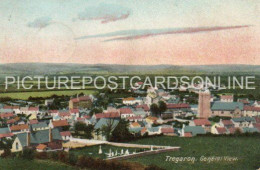 TREGARON GENERAL VIEW OLD COLOUR POSTCARD WALES - Cardiganshire