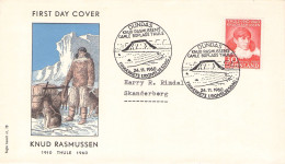 GREENLAND - FDC 1960 RASMUSSEN Mi 45 / *460 - FDC