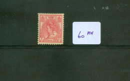 Nederland 1899 NVPH Nr 60 MH Ongestempeld * Koningin Wilhelmina - Ongebruikt