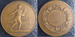Alès – Medaille En Bronze Société D’Agriculture D’Alais Gard, Par Lagrange - Firma's