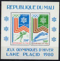 MALI - Jeux Olympiques De Lake Placid Feuillet - Mali (1959-...)