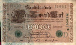 Billet > Allemagne > Voir Le Scan >  Reichsbanknote >1910>1 000 Mark Vert > Réf:C 04 - 1.000 Mark