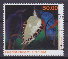 Greenland 2010 Mi. 553, 50.00 (Kr) Zeitgenössische Kunst Art Alke : Gemälde Von Bolatta Silis-Høegh - Used Stamps