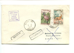 SENEGAL - Affranchissement Sur Lettre 1er Voyage DAKAR BAMAKO / AIR MALI - Senegal (1960-...)