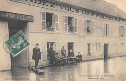CPA 60 GOUVIEUX / A TOUTEVOIE / INONDATIONS 1910 / AU RENDEZ VOUS DES PECHEURS - Autres & Non Classés
