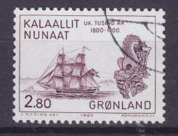 Greenland 1985 Mi. 157, 2.80 (Kr) 1000. Jahrestag Der Besiedlung Grönlands Handelsschiff 'Hvalfisken' Galionsfigur - Oblitérés
