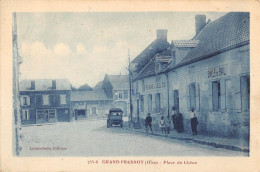 CPA 60 GRANDFRESNOY / PLACE DU CHENE / RESTAURANT DU SOLEIL D'OR - Other & Unclassified