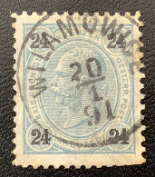 Wilamowice 1891 (Polen Schlesien) Auf Österreich (Austria  Autriche Poland Pologne Silecia - Used Stamps