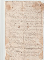 6842 MEMOIRE ACTE NOTARIAL 1692 - DANS LE TEXTE LAURIOL DUPLESSIN DE VALLABREGUES - Manoscritti