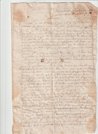 6842 MEMOIRE ACTE NOTARIAL 1692 - DANS LE TEXTE LAURIOL DUPLESSIN DE VALLABREGUES - Manuscrits
