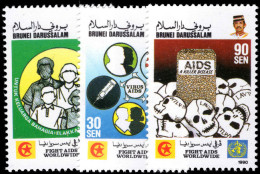 Brunei 1990 Anti-AIDS Campaign Unmounted Mint. - Brunei (...-1984)