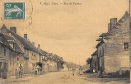 CPA 60 CUVILLY / RUE DE FLANDRE / CPA TOILEE - Other & Unclassified
