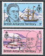 ANT Brit. 1980 N° 90/91 ** Neufs MNH Superbes Bateau Voiliers Sailboats Brick Tula Royal Geographical Society Transports - Ongebruikt