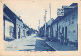 CPA 60 BACOUEL GRANDE RUE / CAFE / BILLARD / F.CUISSOT - Other & Unclassified