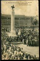 Inauguration Du Monument Aux Morts à Souk Ahras Le 23 Janvier 1921 Coupure Et Carte Tachée - Souk Ahras