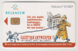 BELGIUM - Gazet Van Antwerpen, 50 BEF, Tirage 175.000, Used - Con Chip