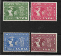 INDIA 1949 UPU SET SG 325/328 UNMOUNTED MINT Cat £32 - Nuevos