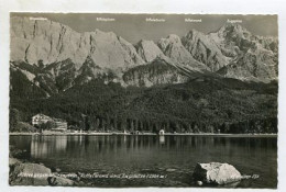 AK 144689 GERMANY - Eibsee Gegen Waxenstein - Rifflewand Und Zugspitze - Zugspitze