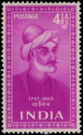 India 1952 Ghalib Lightly Mounted Mint. - Unused Stamps