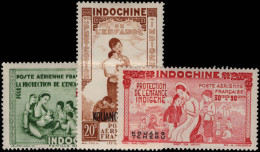 Kwangchow 1942 Child Protection Lightly Mounted Mint. - Unused Stamps