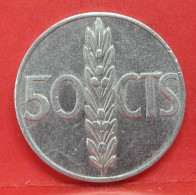 50 Centimos 1966 étoile 68 - TTB - Pièce Monnaie Espagne - Article N°2226 - 50 Centiem